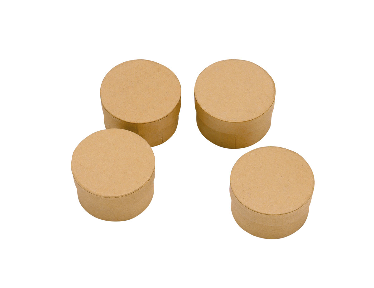 Rundbox ø6cm /H.3,5cm 4 Stk